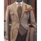 Folklore Classic Safari jacket 復古人字紋羊毛多口袋獵裝 西裝外套 tweed