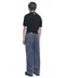 【25SS】Nomanual 立體車線造型牛仔寬褲(藍)