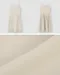 SALE／Slowand made－針褶設計連衣裙：奶油米白