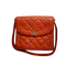 CHANEL Vintage | 紅棕色荔枝皮口蓋肩背包