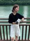 LINENNE －cotton crop cardigan (3color)