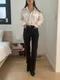 [femme] curved bootcut jean