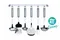 【缺貨】WMF Hanging rail Profi Plus Fits 6 pcs 不銹鋼廚房掛勾 #1886676030