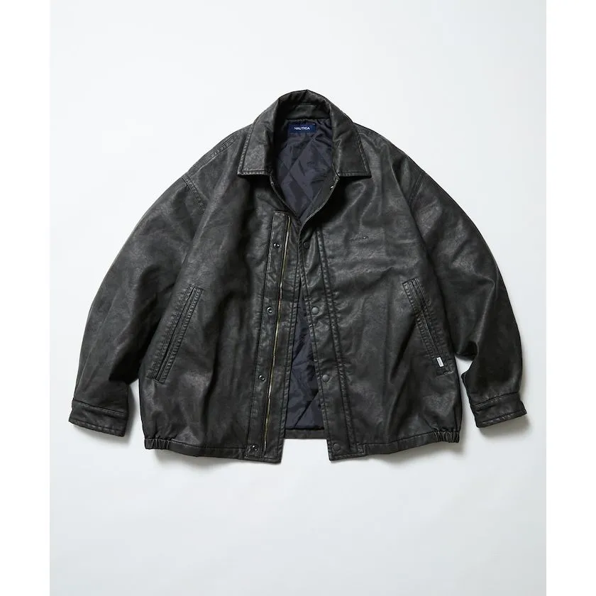 セール】NAUTICA/ノーティカ Faded Vegan Leather Blouson