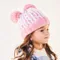 美國Babiators毛球造型針織帽 - 粉紅泡泡