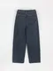 LINENNE－clay pin tuck wide denim (blue)：深藍細褶直筒牛仔褲