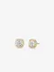 MICHAEL KORS Precious Metal-Plated Sterling Silver Pavé Stud Earrings