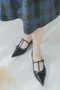 優雅蝴蝶結 T字瑪莉珍鞋＿（3色：黑）(35～39)