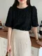 【預購】正韓 立體花朵造型短袖上衣