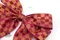 閃耀慶典蝴蝶結(Sparkling Festive Bow)｜金黃色｜酒紅色｜新年｜裝飾｜緞帶用途｜春節｜優雅｜格子