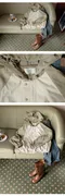 98doci made－OAT/Kangaroo Nylon Anorak拼接風衣上衣外套：Khaki cream卡其綠色
