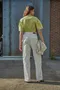 【21SS】Andersson Bell W斜紋造型口袋長褲 (白)
