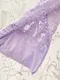 佩斯里花朵 水絨蕾絲排釦短洋裝_(2色:紫/黑)(S~2XL)