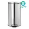 【缺貨】BRABANTIA PEDAL BIN FLATBACK 腳踏式垃圾桶 金屬銀 #482007