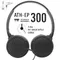 日本Audio-Technica鐵三角樂器專用開放型動圈式L型3.5mm監聽耳機ATH-EP300(耳罩可折水平;40mm驅動;附6.3mm轉接器;線長2米)亦適錄音設備