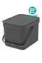 BRABANTIA WASTE CONTAINER 掛式／收納式 垃圾桶 灰色 #109720
