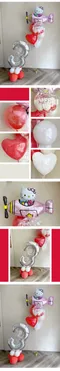 卡通球束：凱蒂貓甜蜜慶生生日球束[DB0152]