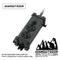 軍綠【ADAMOUTDOOR】金屬2座延長用電源線組 1M 延長線