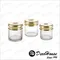 黃銅玻璃法式古典琺瑯儲物罐(三入)