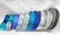 【整箱販售】節慶織帶63MM(2-1/2英吋寬、含鐵絲)/節慶/寶藍色/銀藍色/條紋/閃蔥/冬天/特賣/聖誕樹