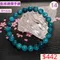 🌸貞緣水晶飾品🌸AB022藍綠鋰輝手鍊8+mm