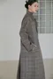 格紋羊毛手工裙 (灰棕)