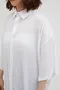 【22SS】韓國 壓褶質感素面短袖襯衫