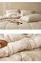 韓製寢具MAATILA－Doze 60支高密度純棉內刷毛棉被：淺米色！