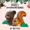 EUGY 3D紙板拼圖 《兩入組》熊、松鼠