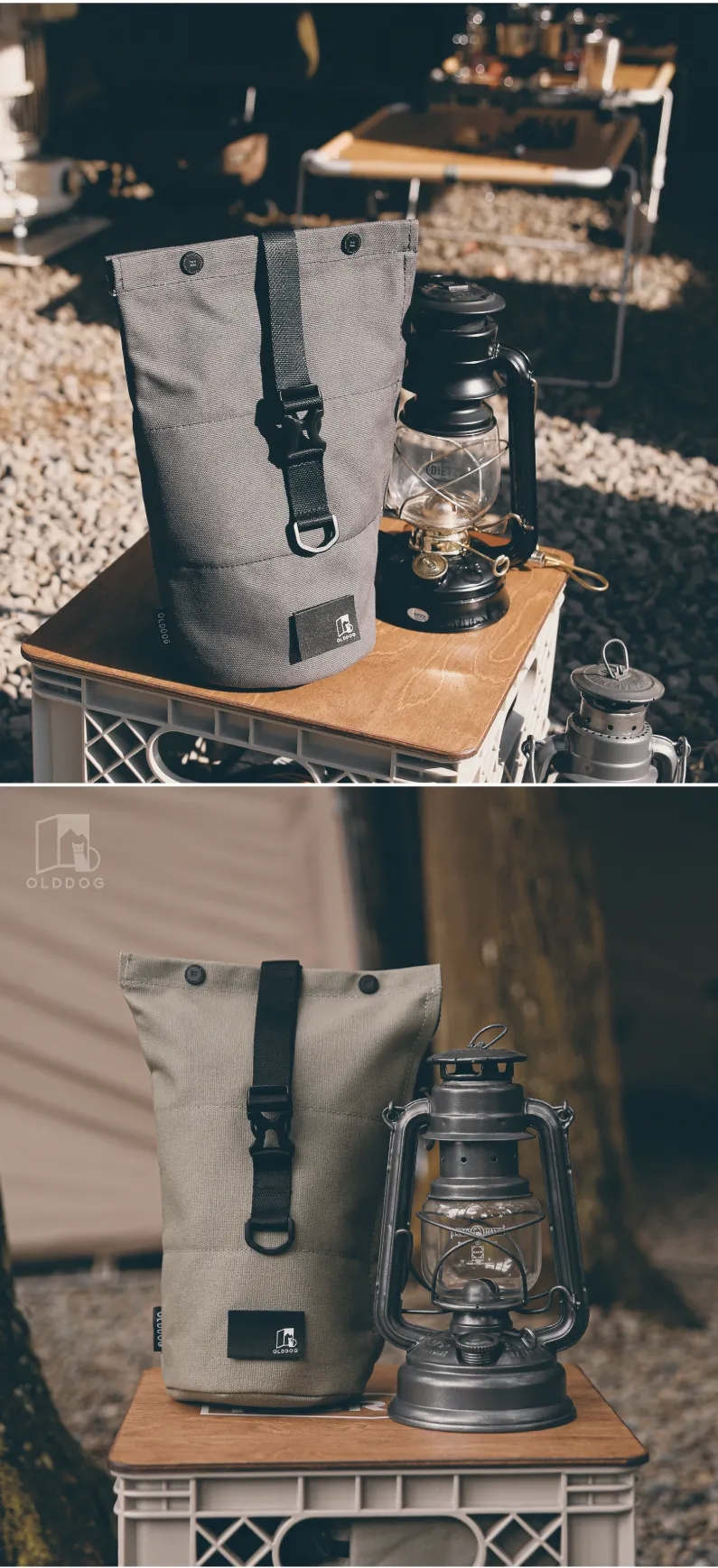 OLDDOG • HIRAME BAG 露營道具攜行袋 (鐵灰/ 卡其/ 軍綠 三色) 現貨供應中