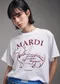 MARDI MERCREDI TSHIRT SWING THE TAIL DDANJI FLOWER CHOKER 小花項鍊臘腸狗 短袖