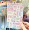 【貼紙】可愛精靈鹽系ins韓國素材追星咕卡裝飾貼紙