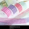 K1534 三條紋透亮感雪紗緞帶 38mm (K1534 Triple Striped Satin Organza Ribbon -38mm)