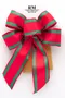 混色聖誕蝴蝶結 (W921/Mixed-color Christmas Butterfly Bow) ｜手作｜布置｜織帶｜緞帶用途