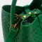 YAEL 羊皮編織手提/斜背水桶包-綠色