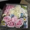 粉白玫瑰花盒