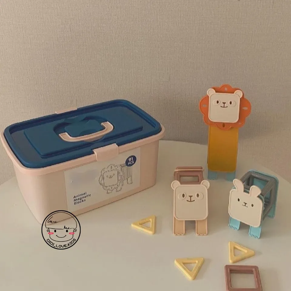 Kids 韓國玩具代購 Q萌版的動物磁力片
