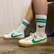 客訂1016 / NIKE EVERYDAY PLUS CUSHIONED 米白綠 雙勾中筒襪 # DQ9165-133