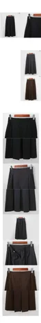 A little b －glow pin long skirt (3colors)