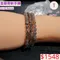 🌸貞緣水晶飾品🌸AD003三圈金銀骨幹手鍊5+近6mm/三圈
