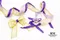 <特惠套組> 優雅紫金色套組 緞帶套組 禮盒包裝 蝴蝶結 手工材料