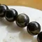 超光金沙黑曜圓珠手鍊10mm