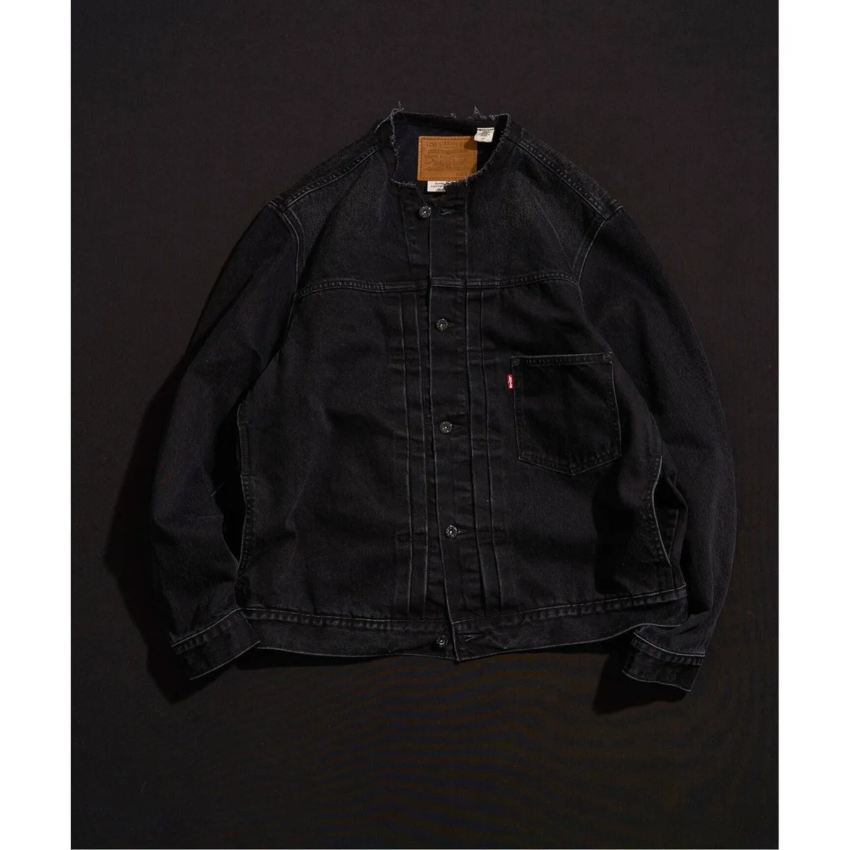 新品未使用⭐︎Levi’s別注 Type 1 Trucker COLLARLESS LEVI'S｜別注Type 1 Trucker Jacket BLACK 