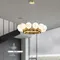 【鹿屋燈飾】DHK-321 雙層式奶白金色圓球吊燈