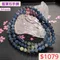 🌸貞緣水晶飾品🌸AB044三圈藍寶石手鍊5+mm/三圈