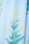 植物印花 背心圓裙口袋洋裝 _(2色:藍)