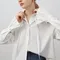 T16來點不一樣的白襯衫～風琴褶袖飄帶別緻襯衫