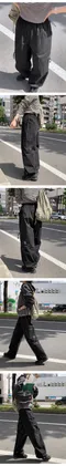 98doci made－OAT/Zip-Pocket Stopper Wide Pants口袋拉鍊長褲：2 color