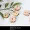 A1248 質感木頭小蘋果鈕扣配件 6入/組  (Button Décor)