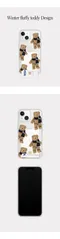 Mademoment －pattern winter fluffy teddy：卡片收納透明硬殼(iPhone系列)